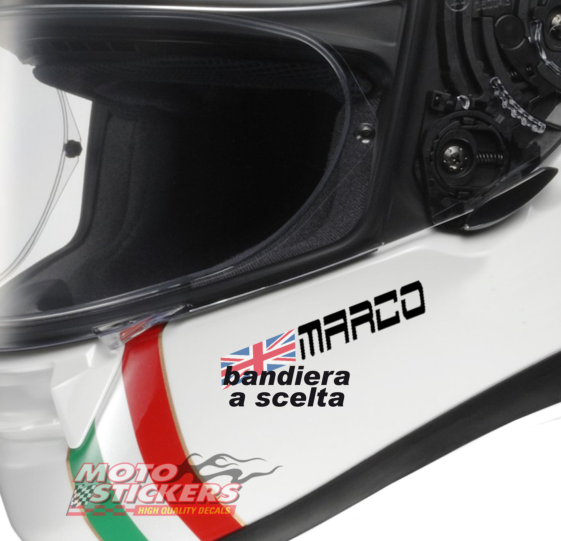 Nome desiderio Bandiera Slovenia conducente nome 10cm adesivi auto bicicletta casco moto 