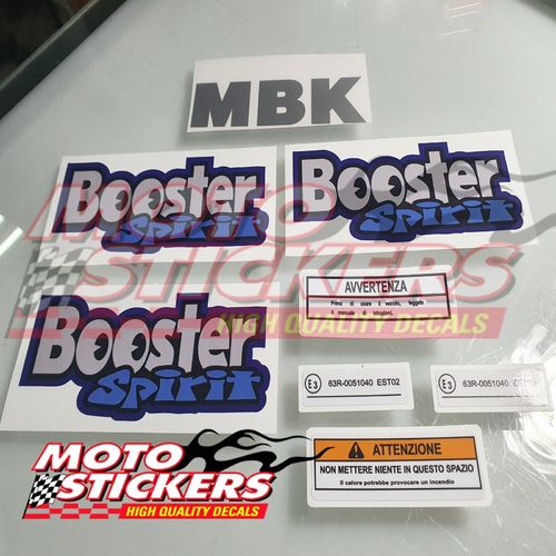 MBK Booster Spirit 1997 Blu - kit adesivi